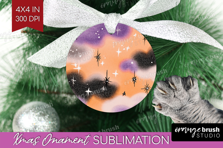Retro Halloween Ornament PNG - Vintage PNG Sublimation