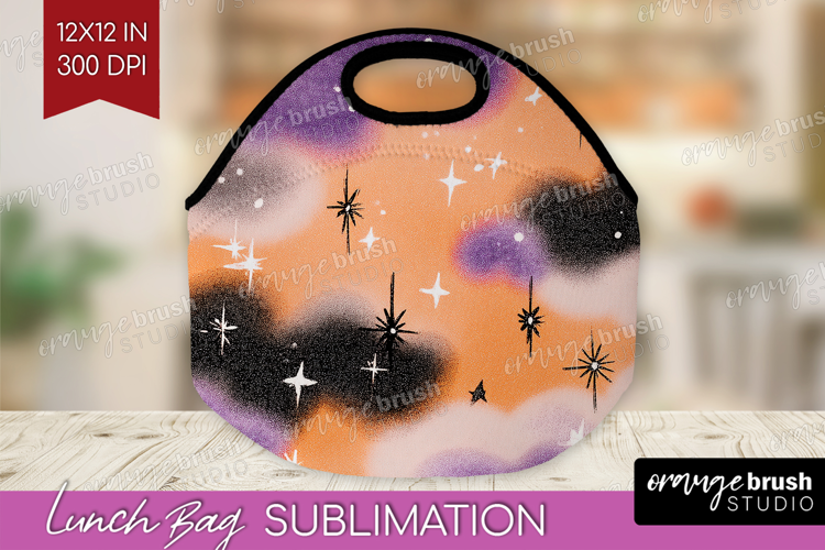 Retro Halloween Lunch Bag - Vintage Lunch Bug PNG