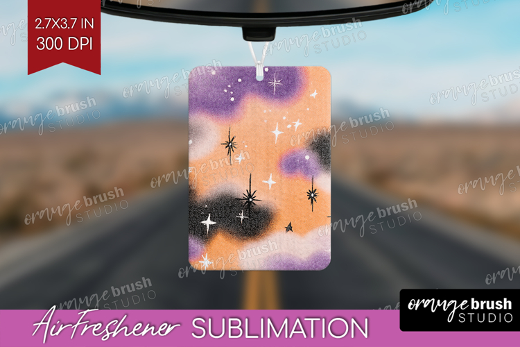 Retro Halloween Air Freshener PNG - Vintage PNG Sublimation
