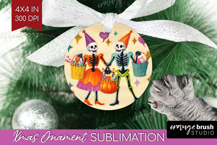 Retro Halloween Ornament PNG - Vintage PNG Sublimation