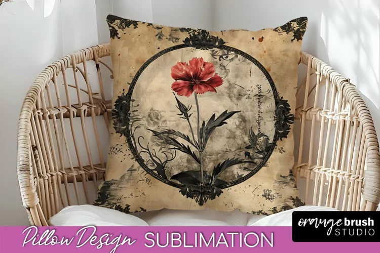 Vintage Halloween Pillow Sublimation, Spooky Pillow Cover