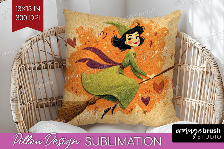 Retro Halloween Pillow Sublimation - Vintage Pillow Cover