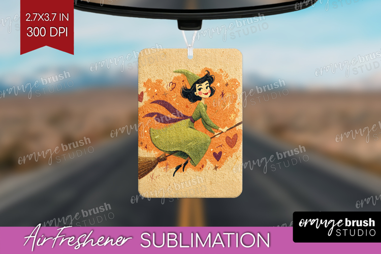 Retro Halloween Air Freshener PNG - Vintage PNG Sublimation