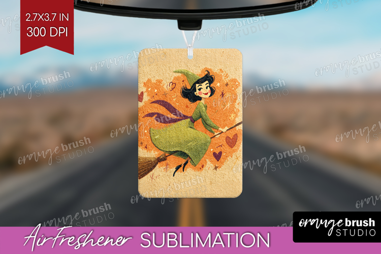 Retro Halloween Air Freshener PNG - Vintage PNG Sublimation