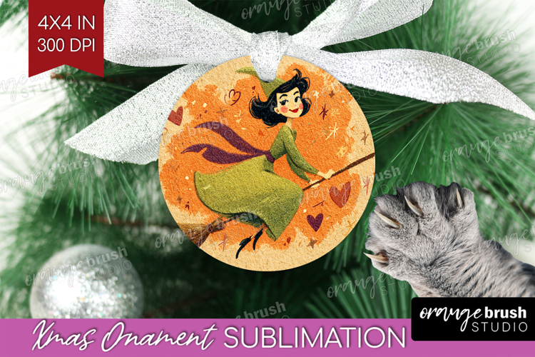 Retro Halloween Ornament PNG - Vintage PNG Sublimation