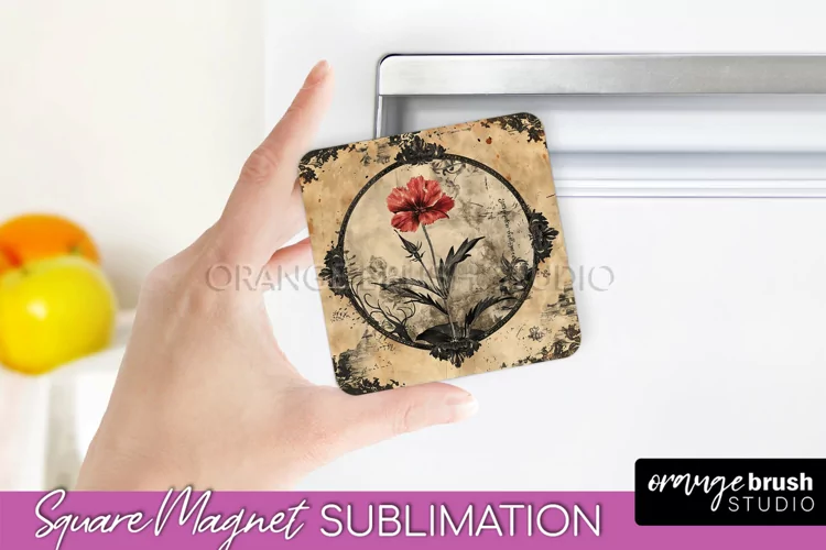 Vintage Halloween Magnet Sublimation Spooky Halloween Magnet