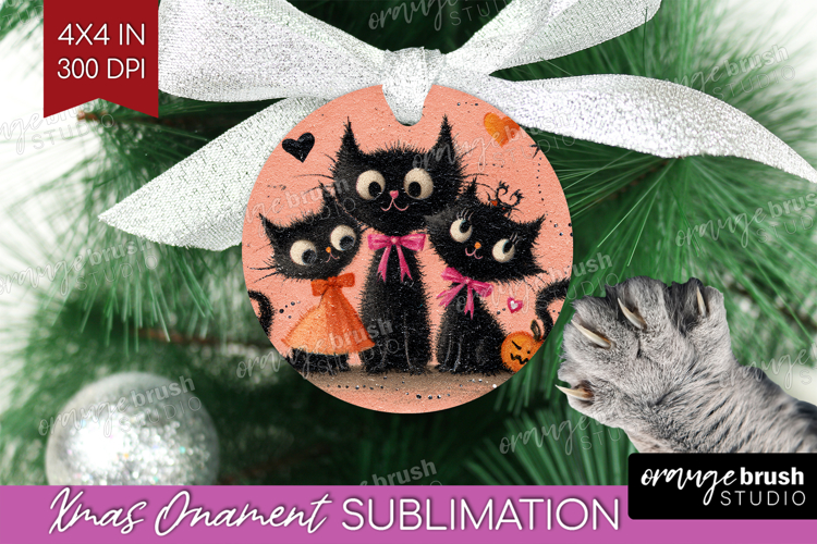 Retro Halloween Ornament PNG - Vintage PNG Sublimation