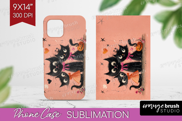 Retro Halloween Phone Case PNG - Vintage Case PNG