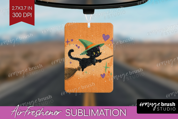 Retro Halloween Air Freshener PNG - Vintage PNG Sublimation