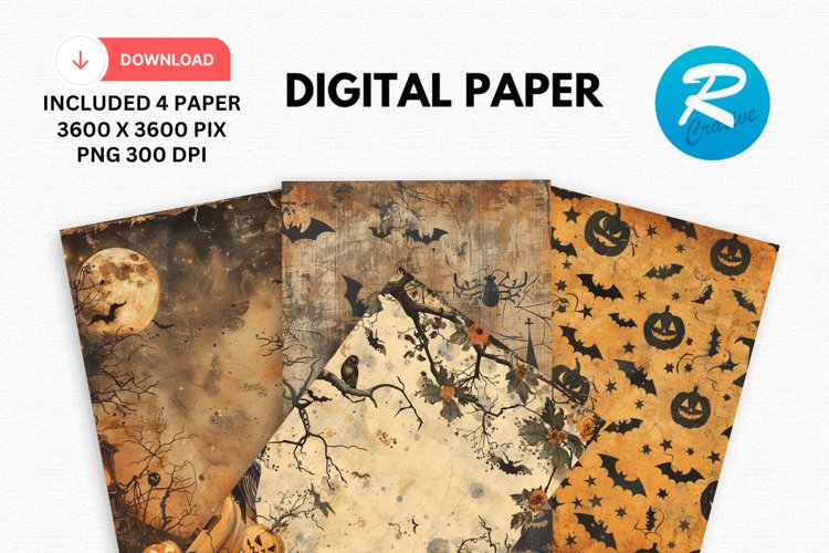 Halloween Scrapbook Paper
