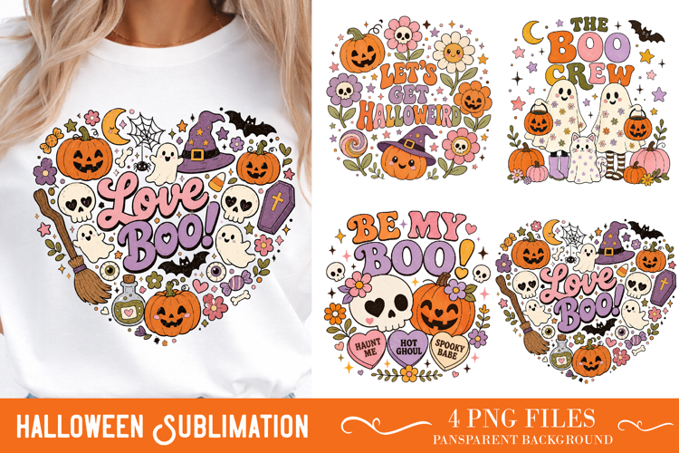 Vintage Halloween Distressed PNG, Retro Sublimation