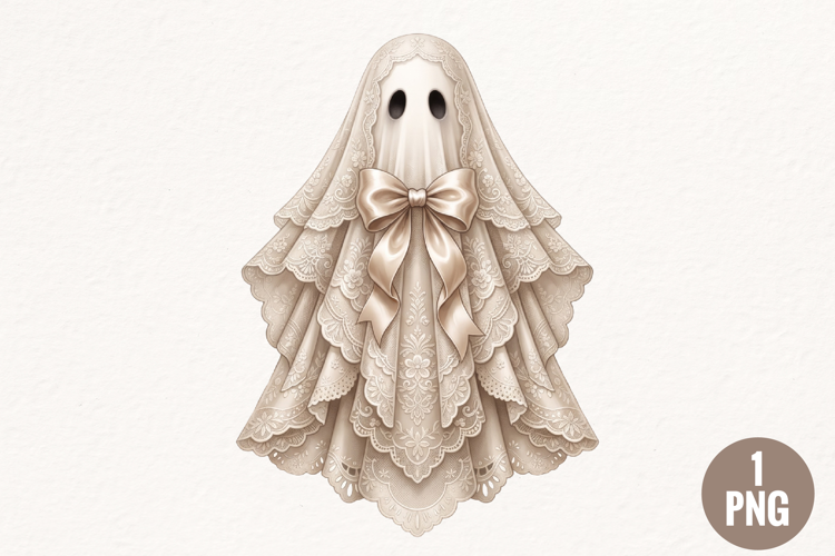 Vintage Halloween Ghost Clipart PNG