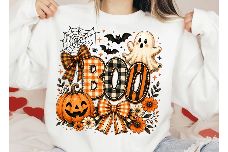 Vintage Halloween Ghost Coquette Png