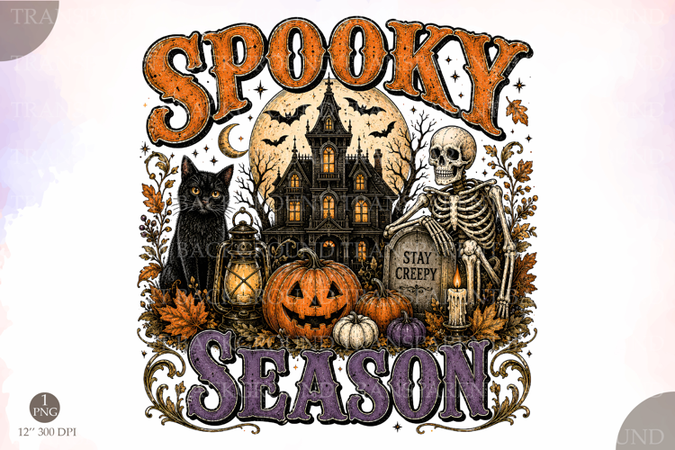Vintage Halloween Horror Night Png, Halloween Shirt designs