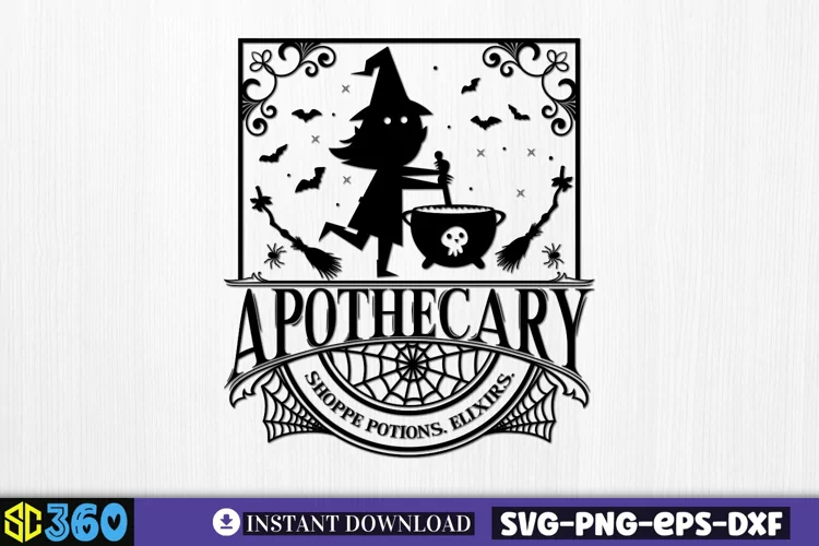 Apothecary shoppe potions. elixirs SVG, Vintage Halloween