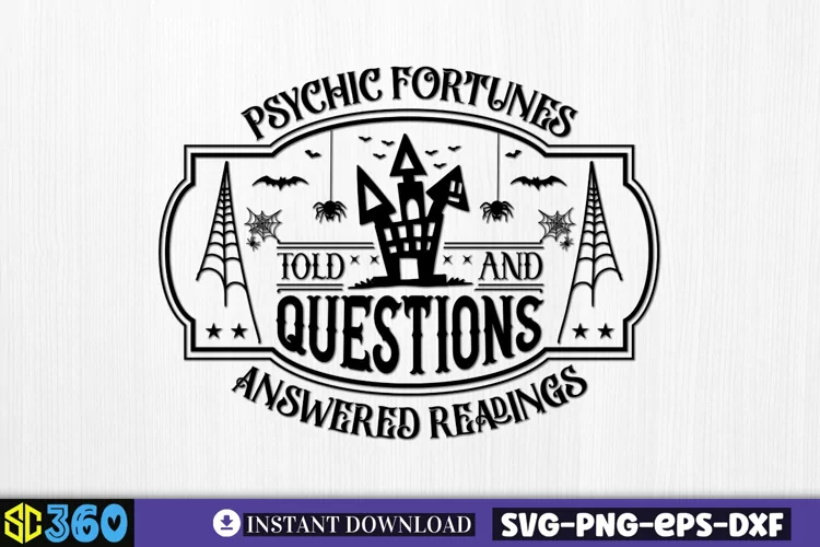 Psychic fortunes told & questions answered readings SVG