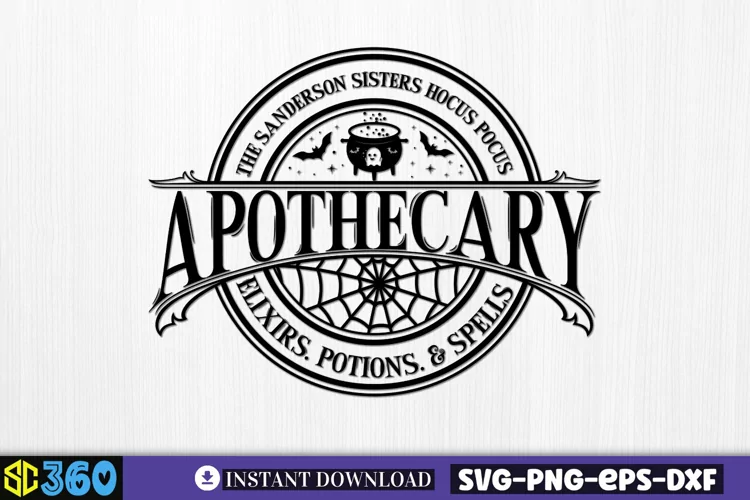 The sanderson sisters hocus pocus apothecary elixirs. potion