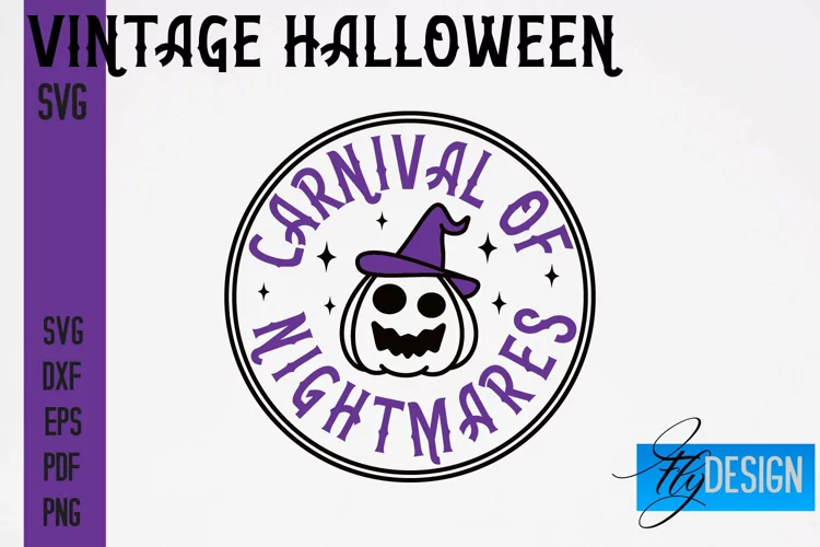 Vintage Halloween SVG Design | Halloween Quotes SVG | Scary