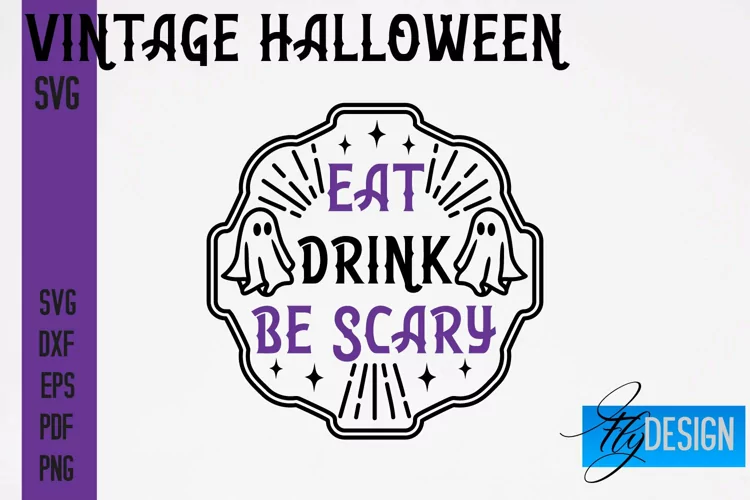 Vintage Halloween SVG Design | Halloween Quotes SVG | Scary