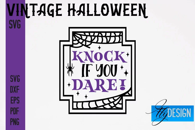 Vintage Halloween SVG Design | Halloween Quotes SVG | Scary