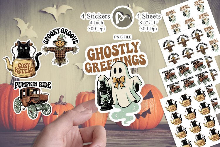 Haunt & Hallow Club Art Sticker example image 1
