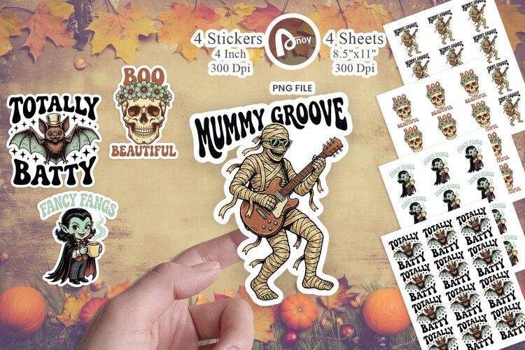 Haunt & Hallow Club Art Sticker example image 1