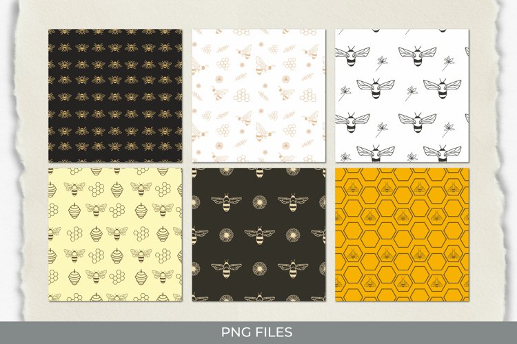Bee Scrapbook Paper Image 22