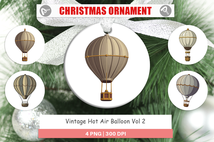 Ornament Vintage Hot Air Balloon