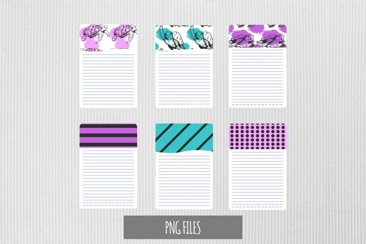 Vintage Turtle Pattern with Vintage Shaped Journaling Page