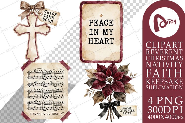 Vintage Hymnbook Ephemera & Church Sublimation example image 1