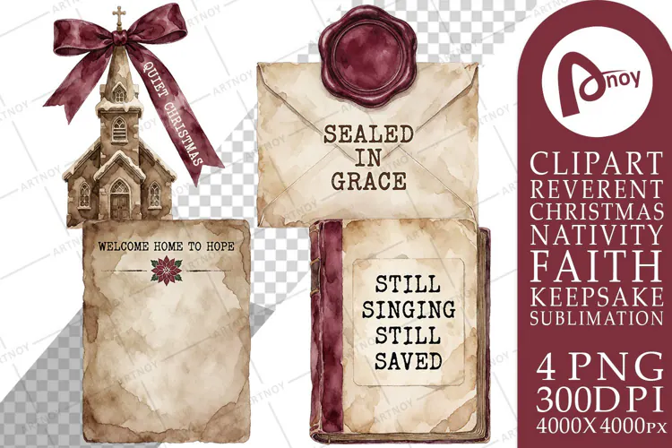 Vintage Hymnbook Ephemera & Church Sublimation