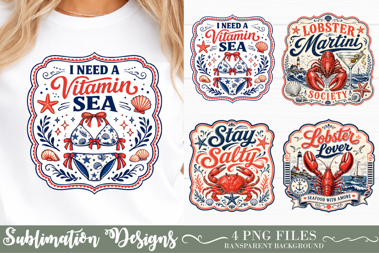 Vintage Italian Summer Sublimation Design
