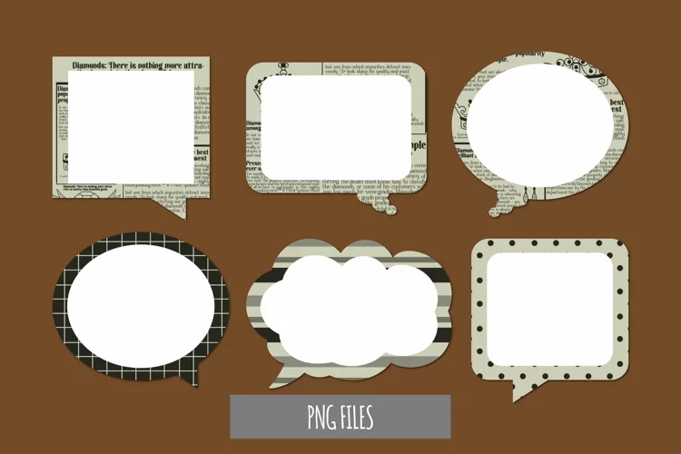 Vintage Jewelry Advertisement in Newspaper Speech Bubbles