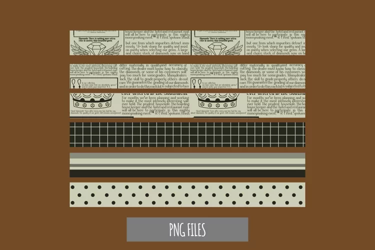 Vintage Jewelry Advertisement in Newspaper Stripe