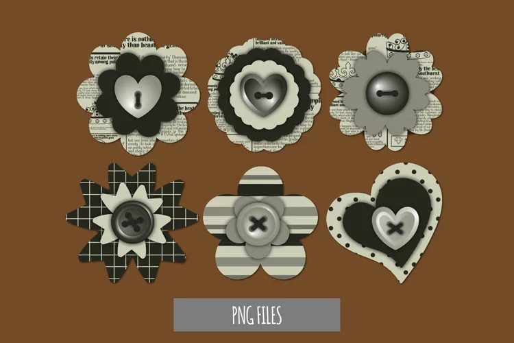 Vintage Jewelry Advertisement in Newspaper Buttons