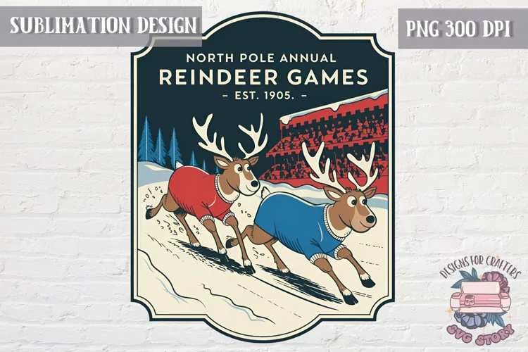 Christmas Christmas Vintage Labels Sublimation Retro