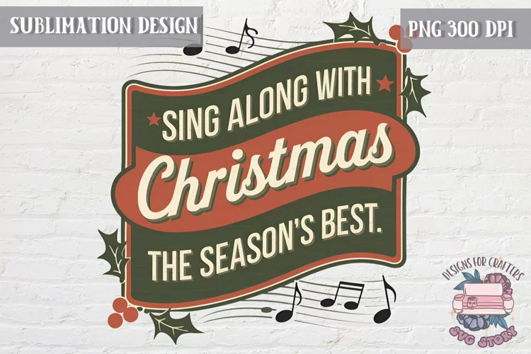 Christmas Christmas Vintage Labels Sublimation Retro