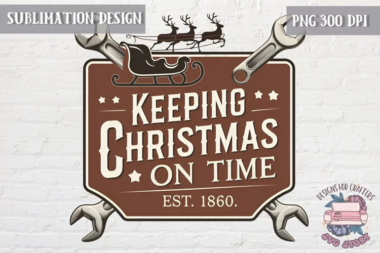 Christmas Christmas Vintage Labels Sublimation Retro