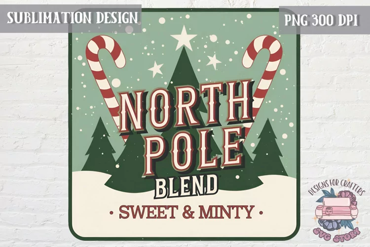 Christmas Christmas Vintage Labels Sublimation Retro