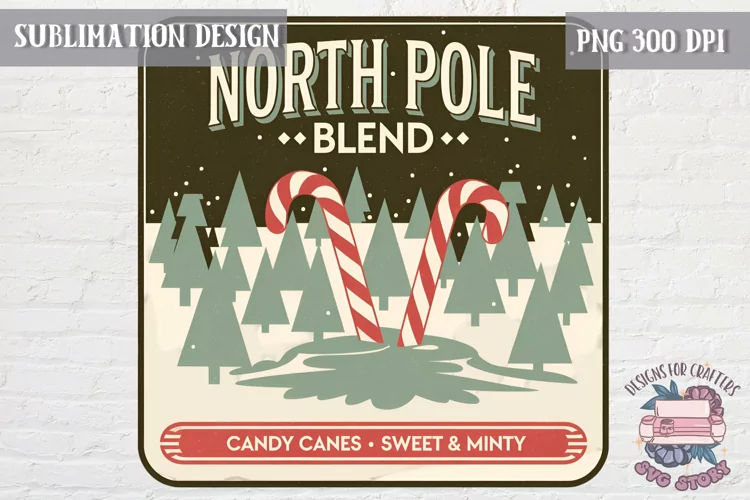 Christmas Christmas Vintage Labels Sublimation Retro