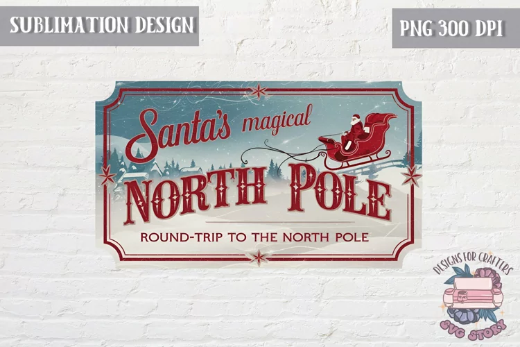 Christmas Christmas Vintage Labels Sublimation Retro