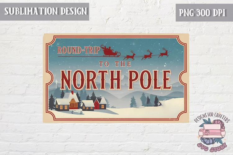 Christmas Christmas Vintage Labels Sublimation Retro