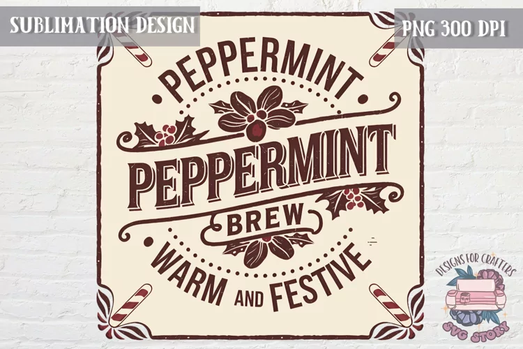 Christmas Christmas Vintage Labels Sublimation Retro