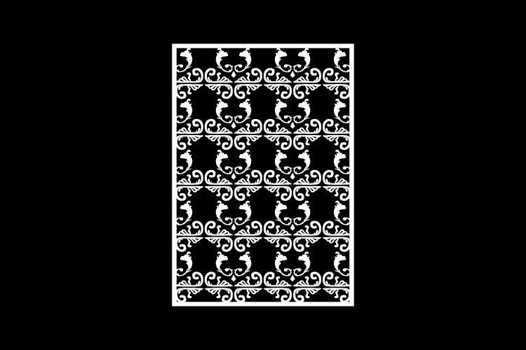 Vintage lace art motif ornamental design vector