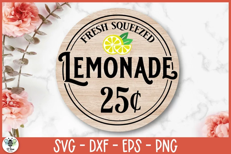 Fresh Squeezed Lemonade SVG | Lemonade Sign Cut File