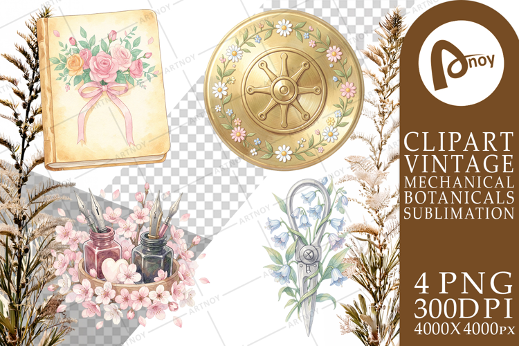 Vintage Letter And Floral Sublimation