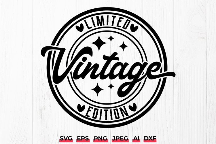 Vintage Limited Edition Svg