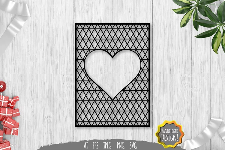 Heart Stencil SVG