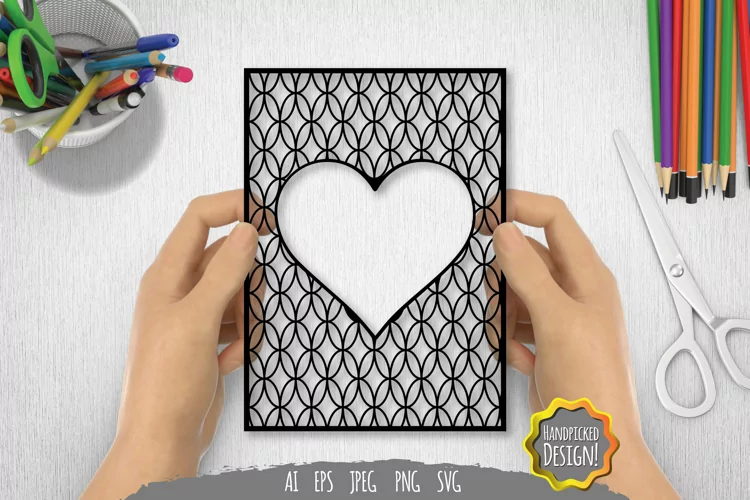 Vintage Love Stencil Papercut
