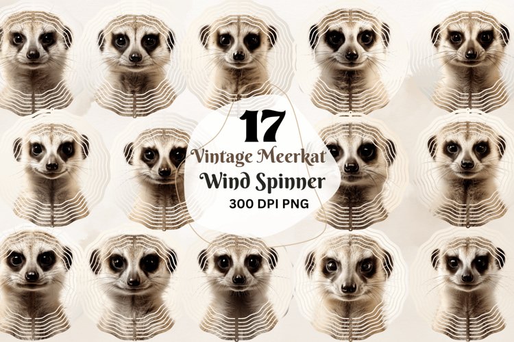 Vintage Meerkat Wind Spinner Bundle